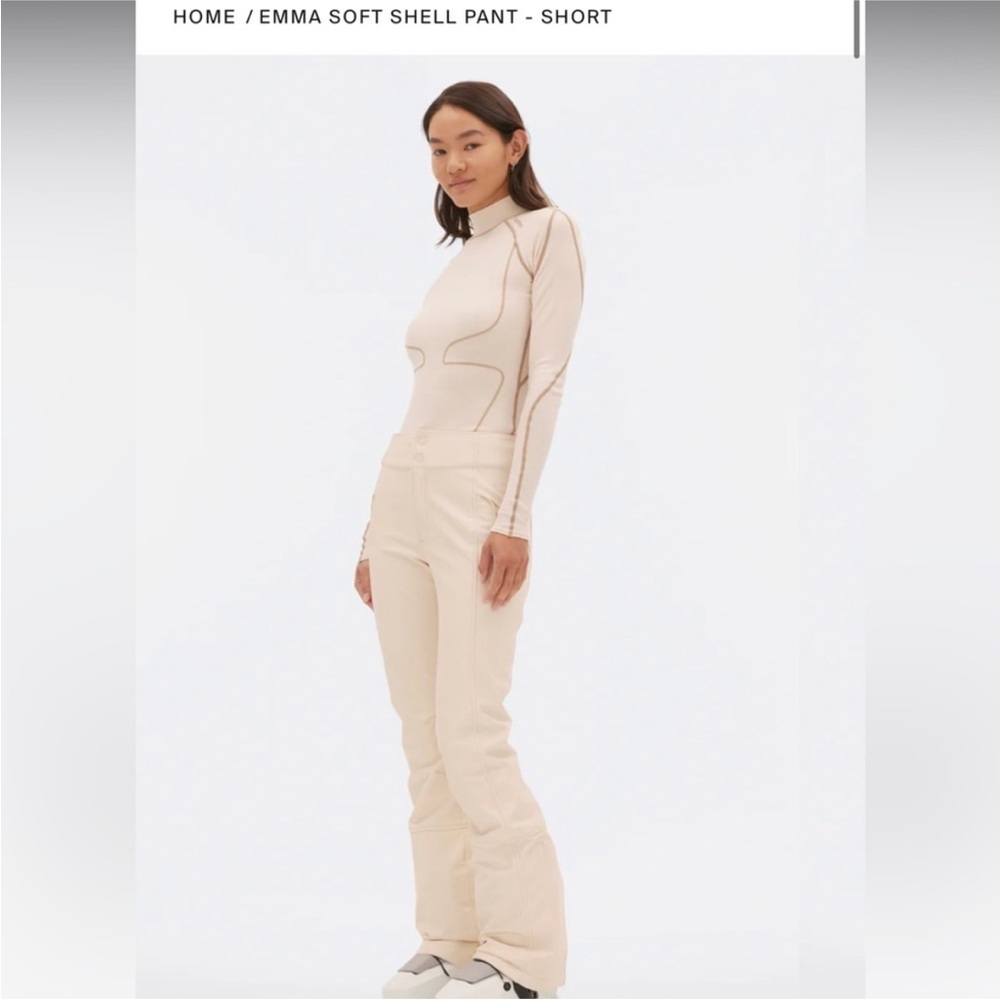 Halfdays Emma Soft Shell Pant - Oat Milk - Picture 2 of 8